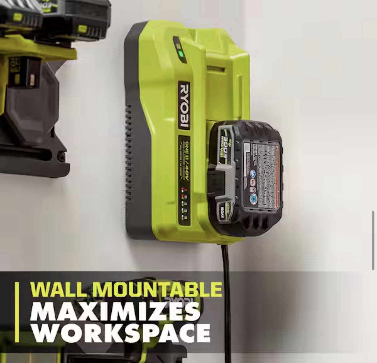 Lightly Used RYOBI ONE+ 18V/40V Dual Platform Charger See Pic Below