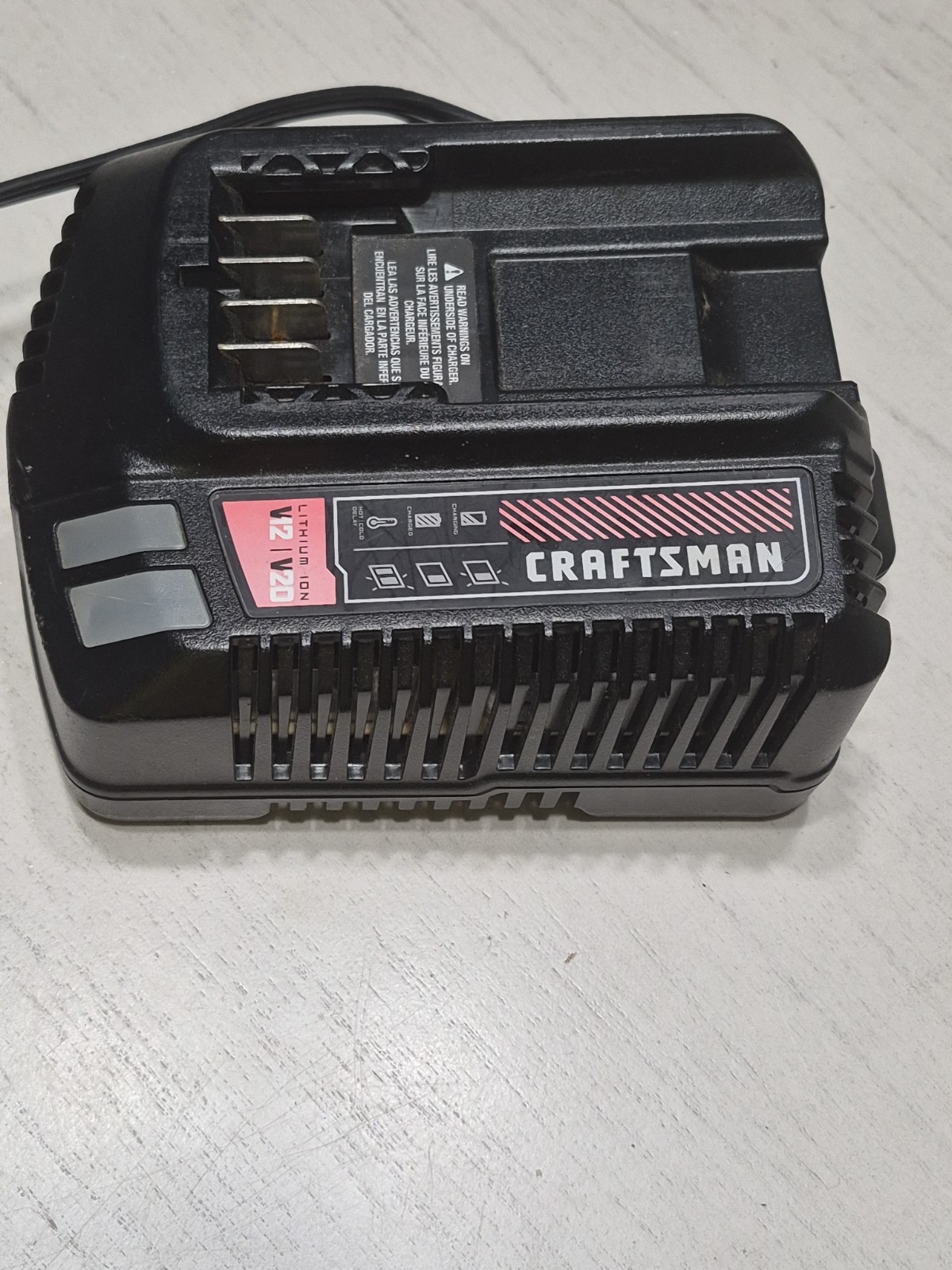 Craftsman CMCB102 Type 1 12-20V Max Lithium-Ion Battery Charger 12V 24V