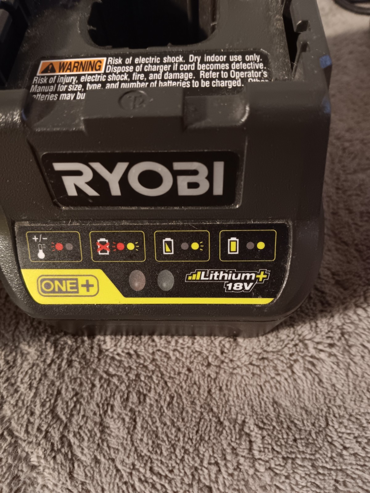 Ryobi ONE+ 18V Lithium+ Battery Charger Lot of 2 w/ AC Adapters