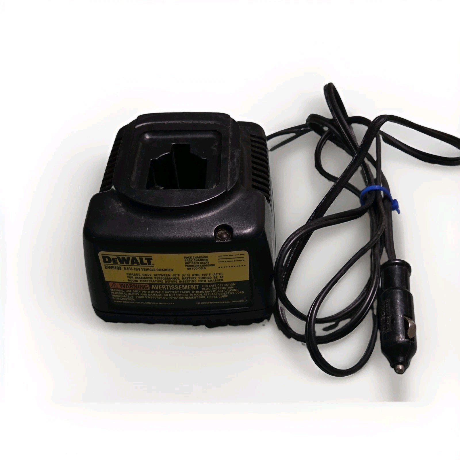 Genuine DEWALT DW9109 7.2-18V 18 Volt Vehicle Charger