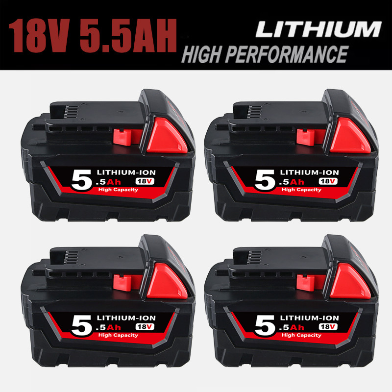 1/2Pack For Milwaukee for M18 Lithium 8.0Ah Extended Capacity Battery 48-11-1860