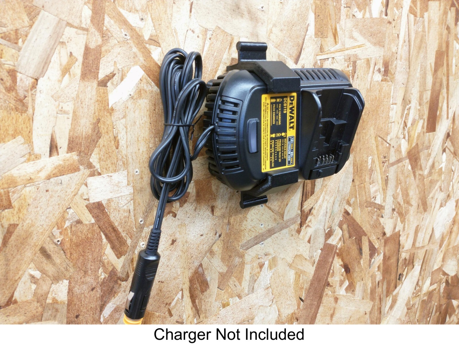 Wall Mount for DeWalt DCB119 DC Car Charger, Made in USA