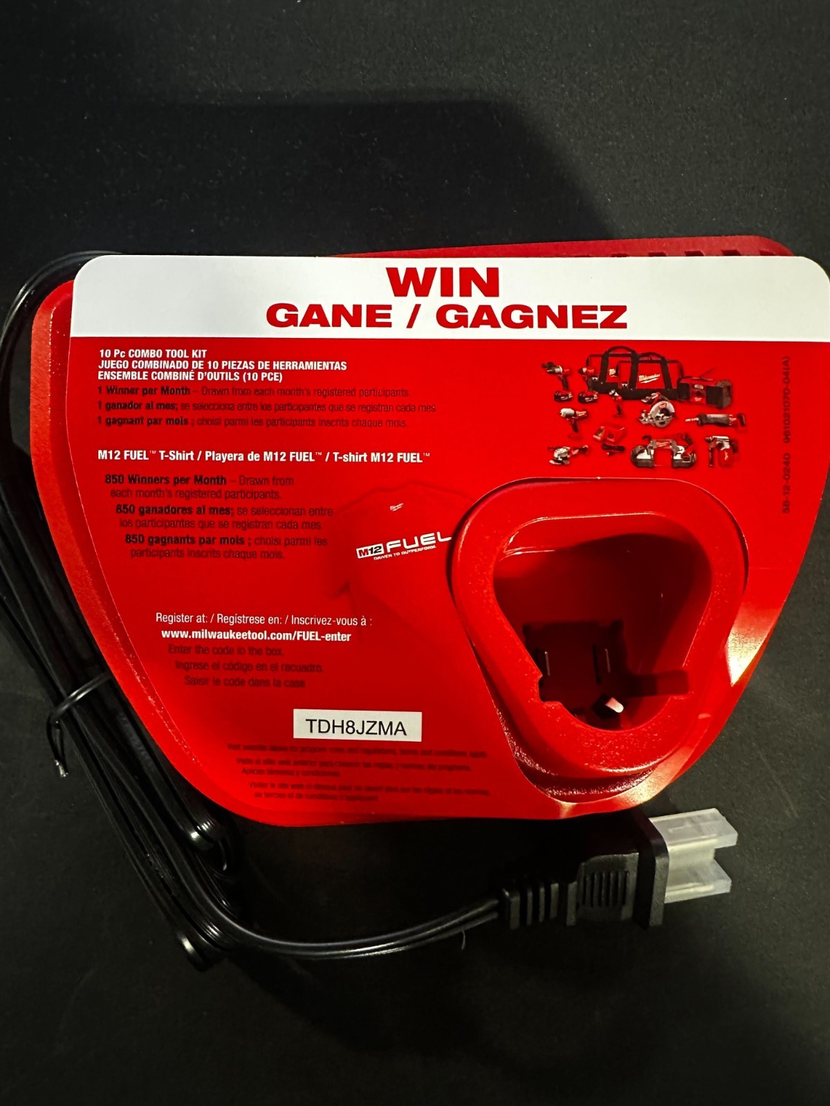 NEW Milwaukee Genuine 48-59-2401 M12 Lithium Ion 12 Volt Battery Charger w/LED