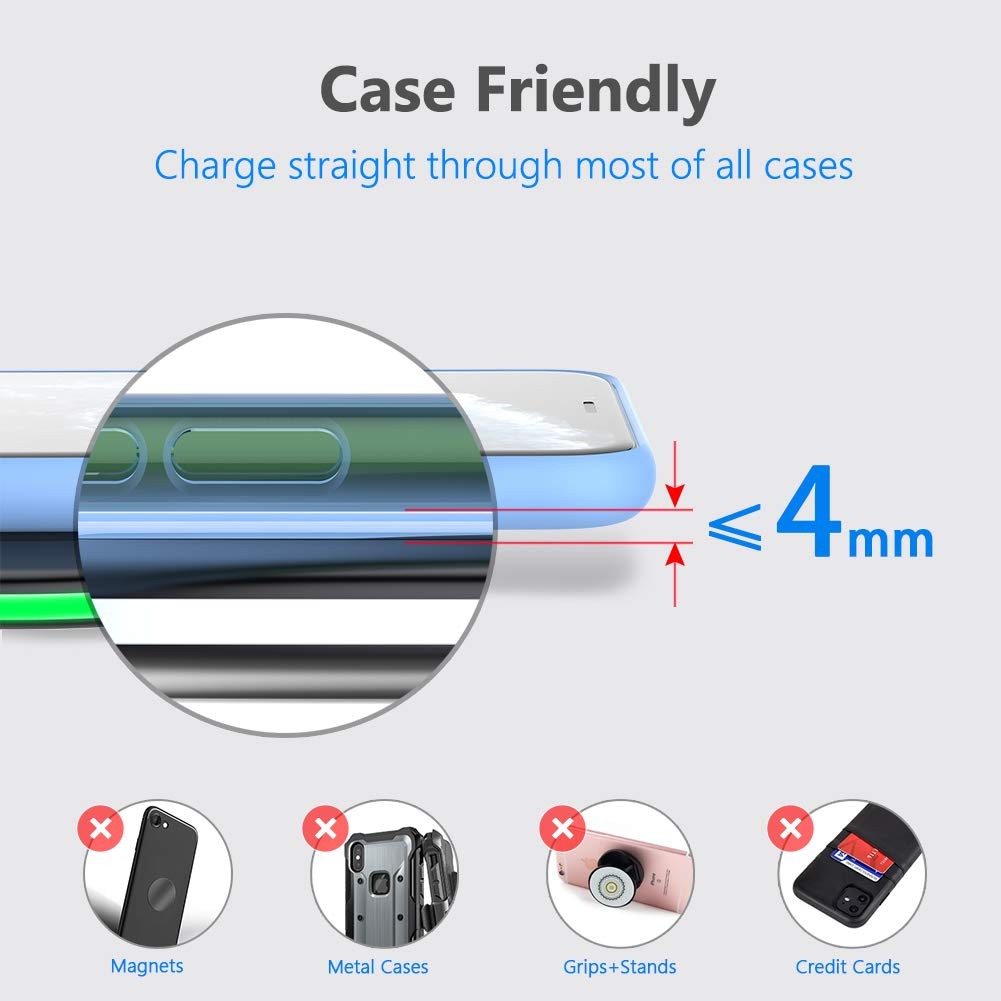 Yootech Wireless Charger10W Max Wireless Charging Pad Compatible Iphone 17/17