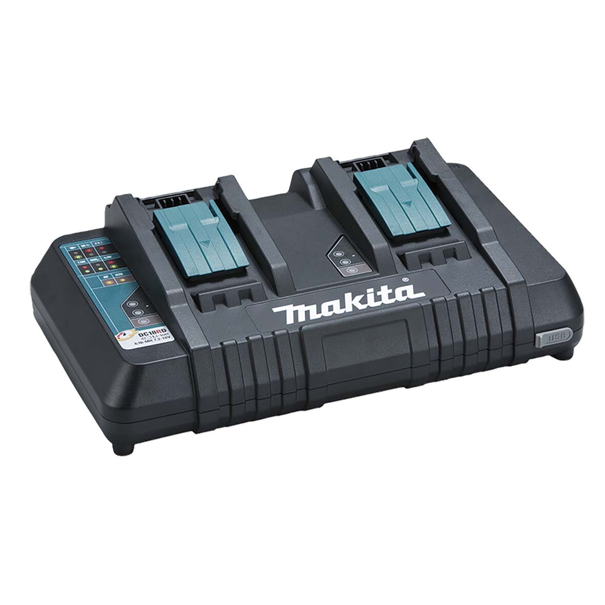 Makita 196936-0 18V Same Time Dual Port Rapid Charger (DC18RD)