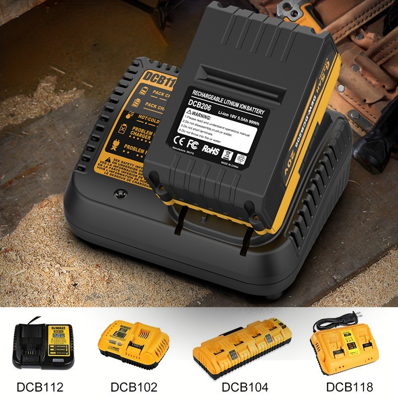 For DeWalt 3A Fast Charger 12V-20V MAX Lithium Battery DCB200 DCB201 DCB203