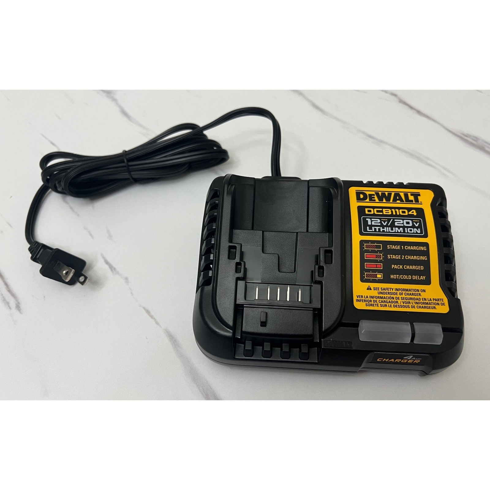 DEWALT DCB1104 12V 20V Max Lithium Ion 4 Amp Battery Charger OPEN BOX