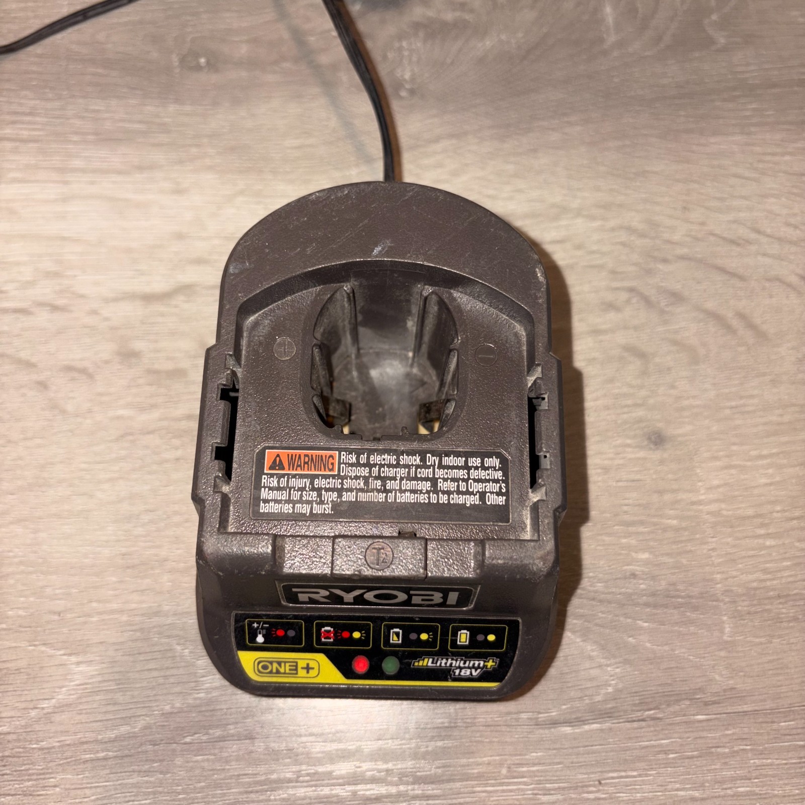 Ryobi One+ P118B Lithium Ion +18V Class 2 Battery Charger W/Standard 120V Plug