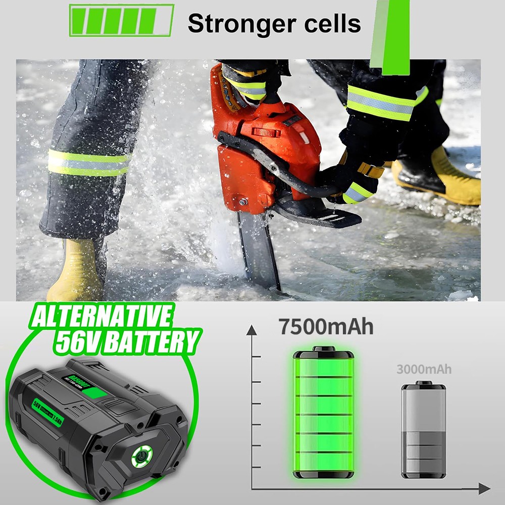 56V Battery 5 Ah For EGO POWER 56volt BA1400T BA4200 BA2800 Replacement Battery
