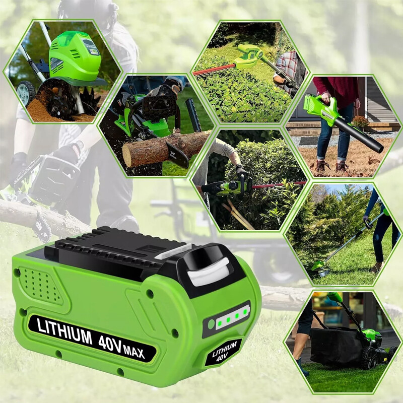 40V 6 Ah For Greenworks G-MAX Lithium Battery 29472 29462 29252 20202 40 Volt