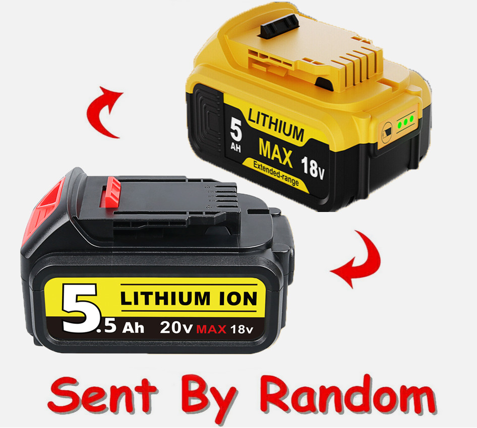 20 Volt For DeWalt 20V Max XR 5.0AH Lithium ion Battery Pack DCB206-2 DCB205 New