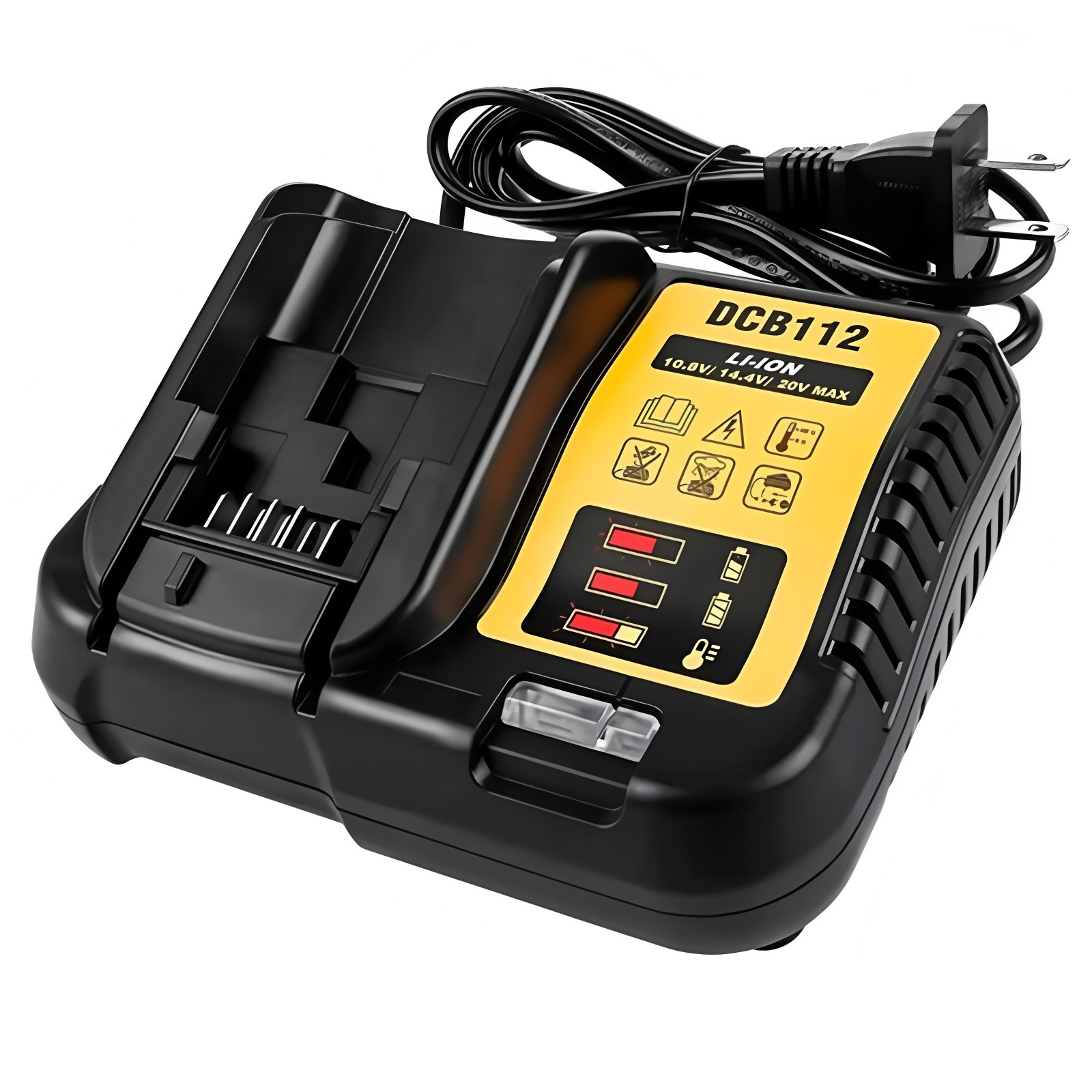 Fast Charger for Dewalt 20V MAX Batteries DCB200 DCB205 DCB206 DCB2108 12V/20V