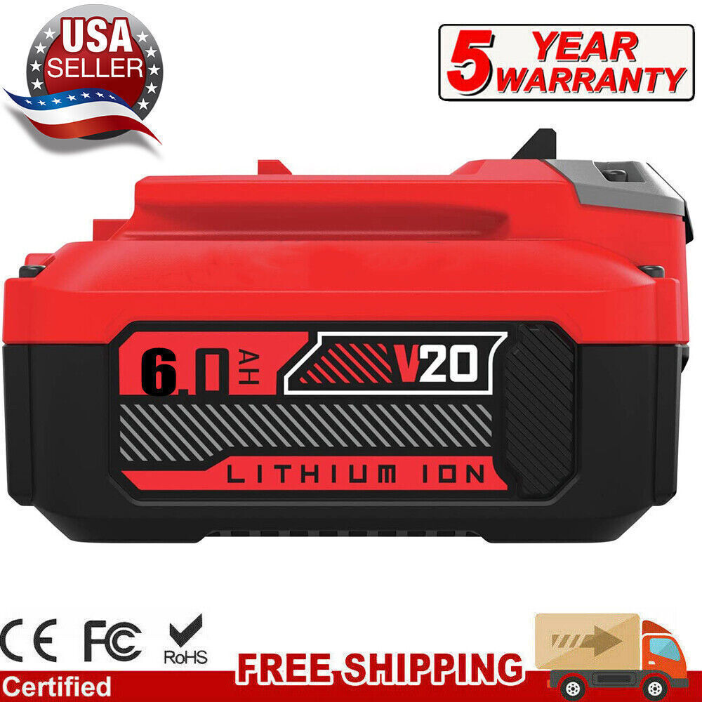 4Pack 20 Volt Max 8.0Ah For Craftsman V20 Li-Ion Battery CMCB206 CMCB204 CMCB202