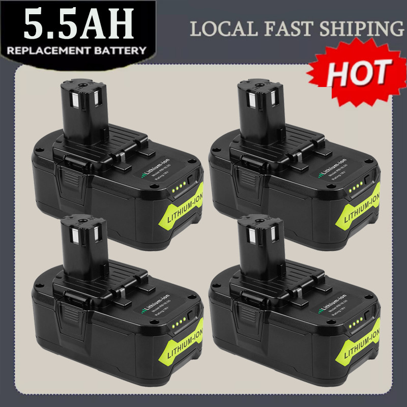 For RYOBI P108 18V High Capacity Battery Lithium-Ion 3.6Ah 5.0Ah 6.0Ah 7.0 9.0Ah