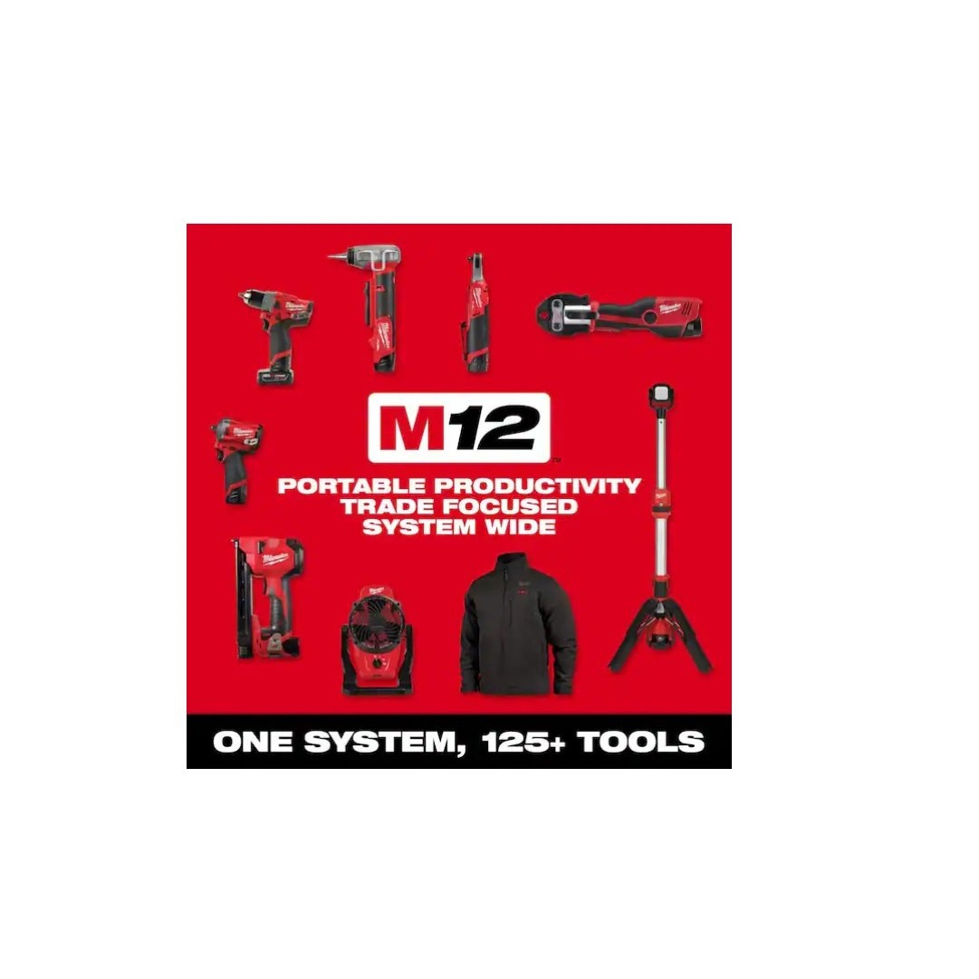 Milwaukee 48-59-2420p M12 12-Volt Lithium-Ion Compact Battery Pack 2.0Ah Charger