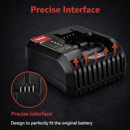 2PACK 3.0Ah 18V/20V Max Li-ion Battery & Charger Compatible with Porter Cable