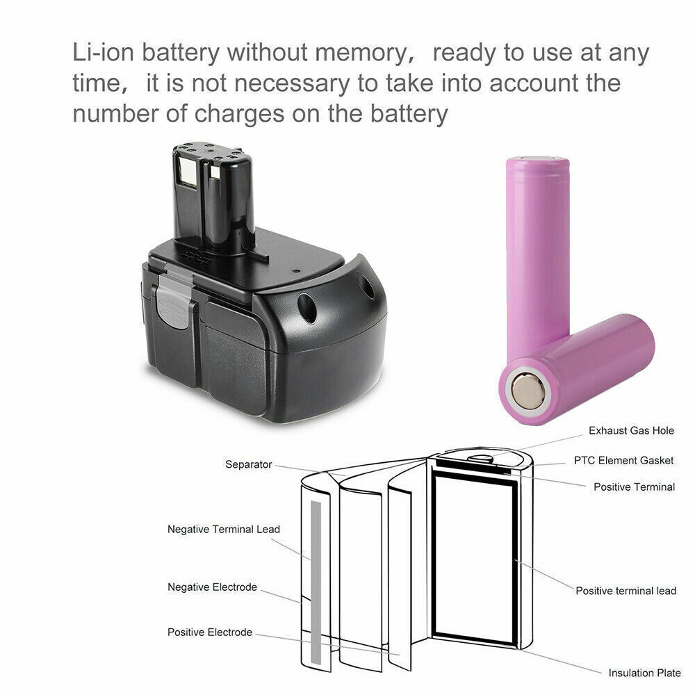 1-4X 18V For HITACHI Li-ion EBM1830 6.5ah/ 5.0ah Battery BCL1815 BCL1830 BCL1840