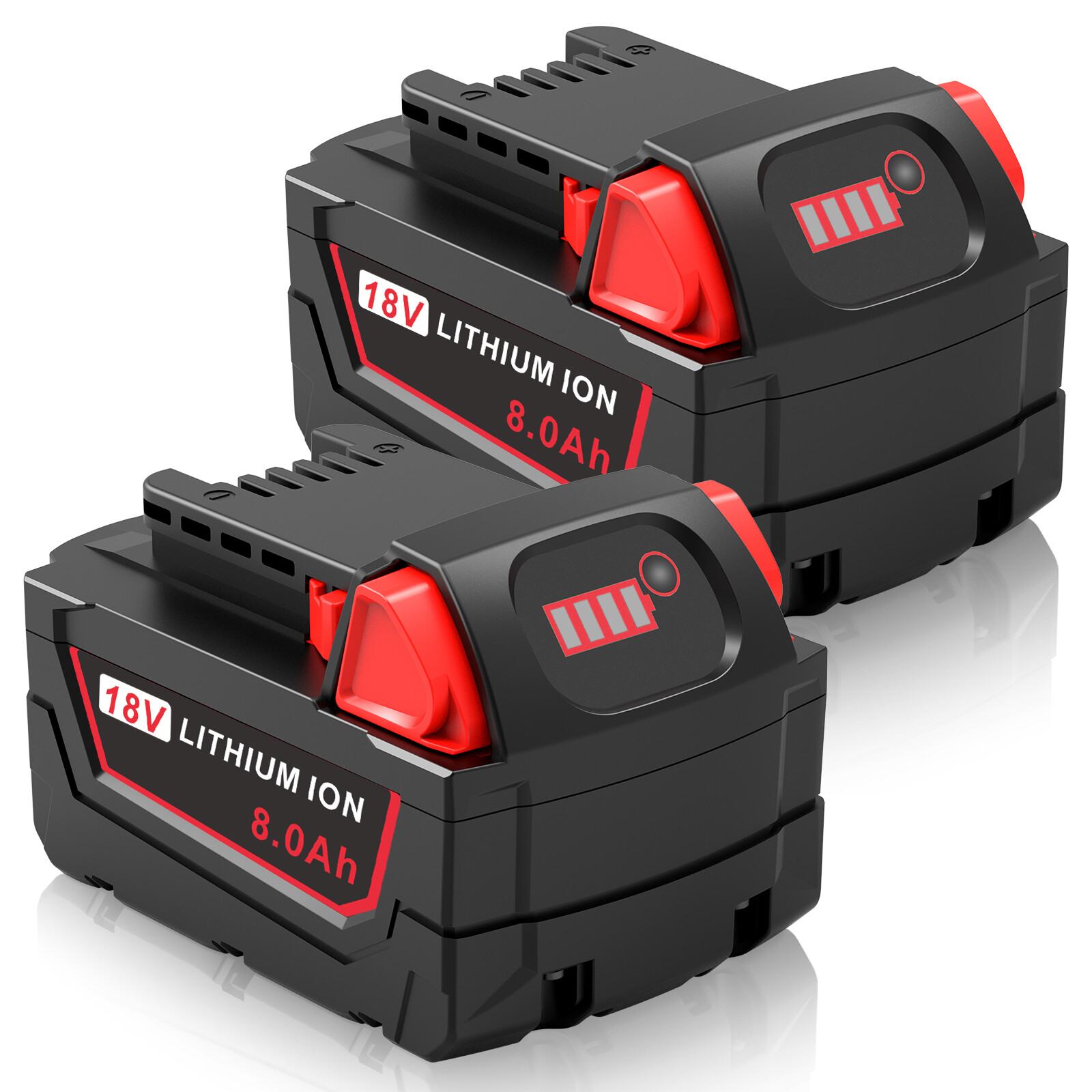 8.0Ah 6.0Ah For M18 Battery For MILWAUKEE Cordless LITHIUM-ION 48-11-1860 Tools