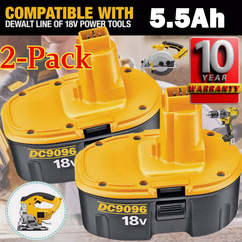 1-2PACK XRP 18V For Dewalt 18VOLT DC9096 DC9098 Ni-MH Battery DC9099 Replacement