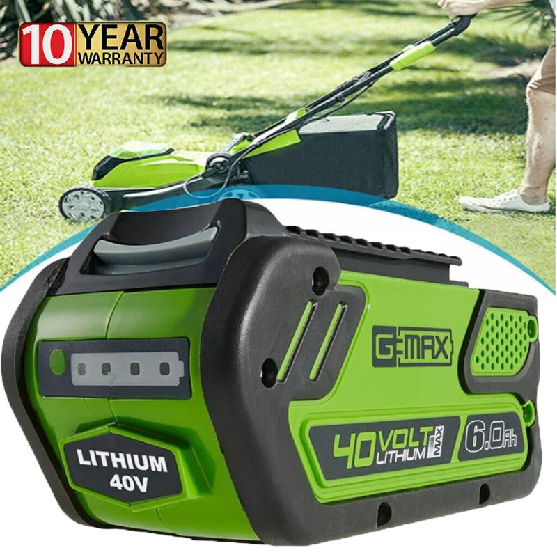 40V 6 Ah For Greenworks G-MAX Lithium Battery 29472 29462 29252 20202 40 Volt