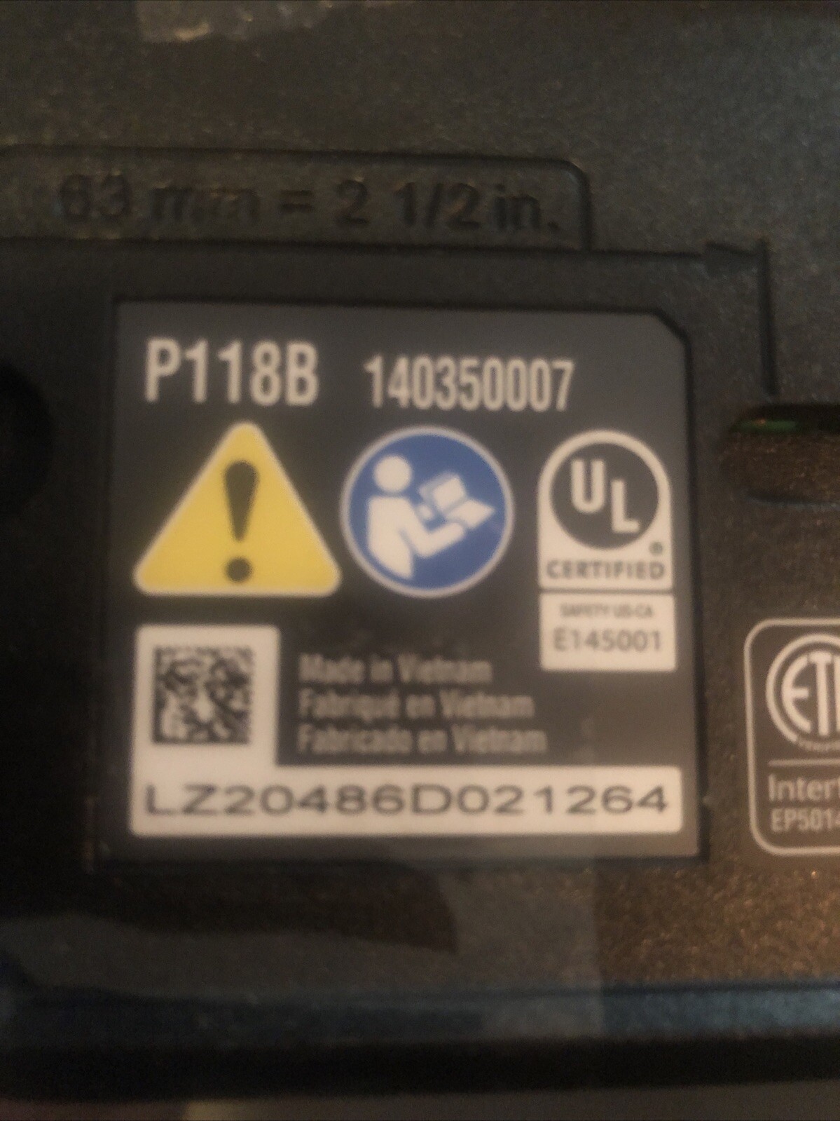 Ryobi P118B 18-Volt Lithium Battery Charger (Charger Only, NO Battery)