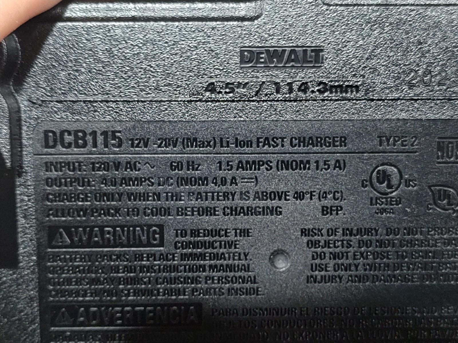 DEWALT DCB115 20V / 12V – ORIGINAL MANUFACTURER LI-ION FAST BATTERY CHARGER