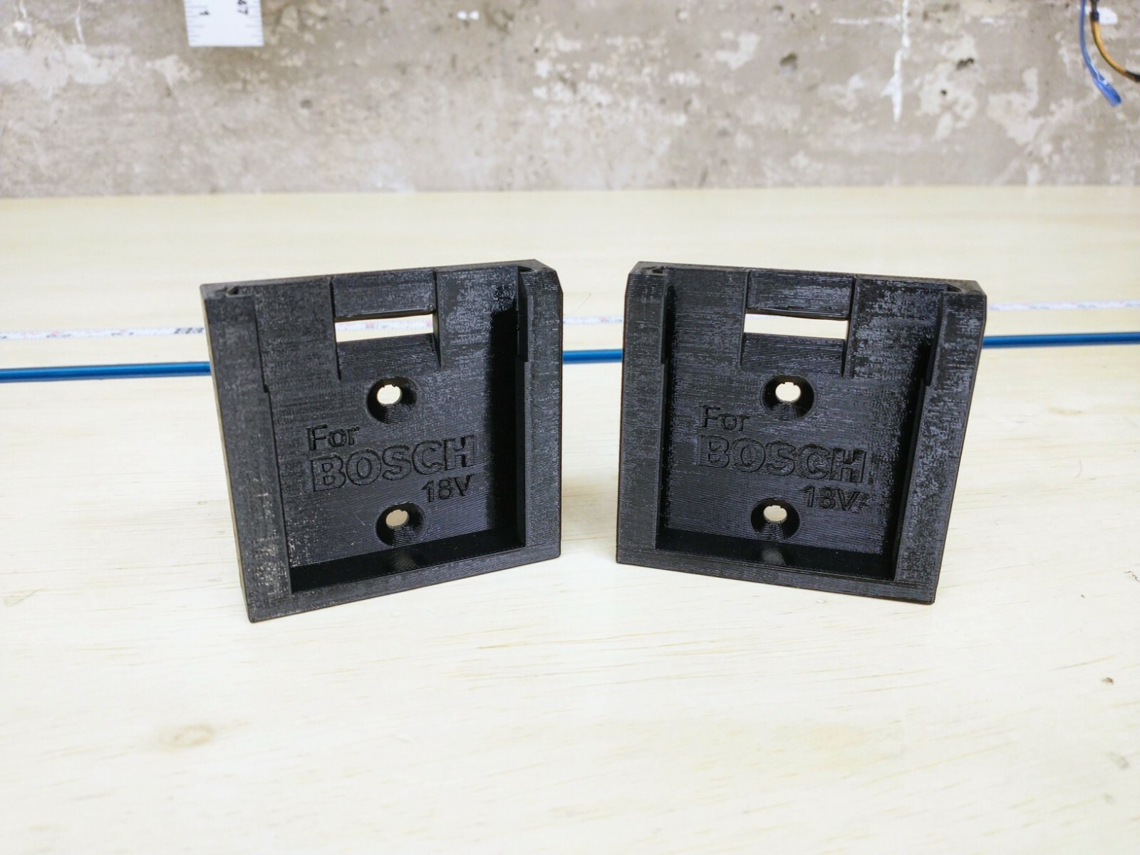 Wall Mount for Bosch GAL 18V-40 Charger with Optional 18V Battery Mounts