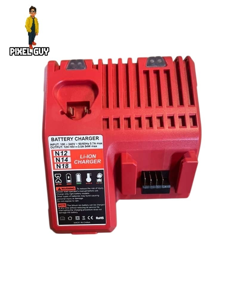 Energup 2Pack Lithium Rechargeable Battery With Charger For Milwaukee 48-11-1820
