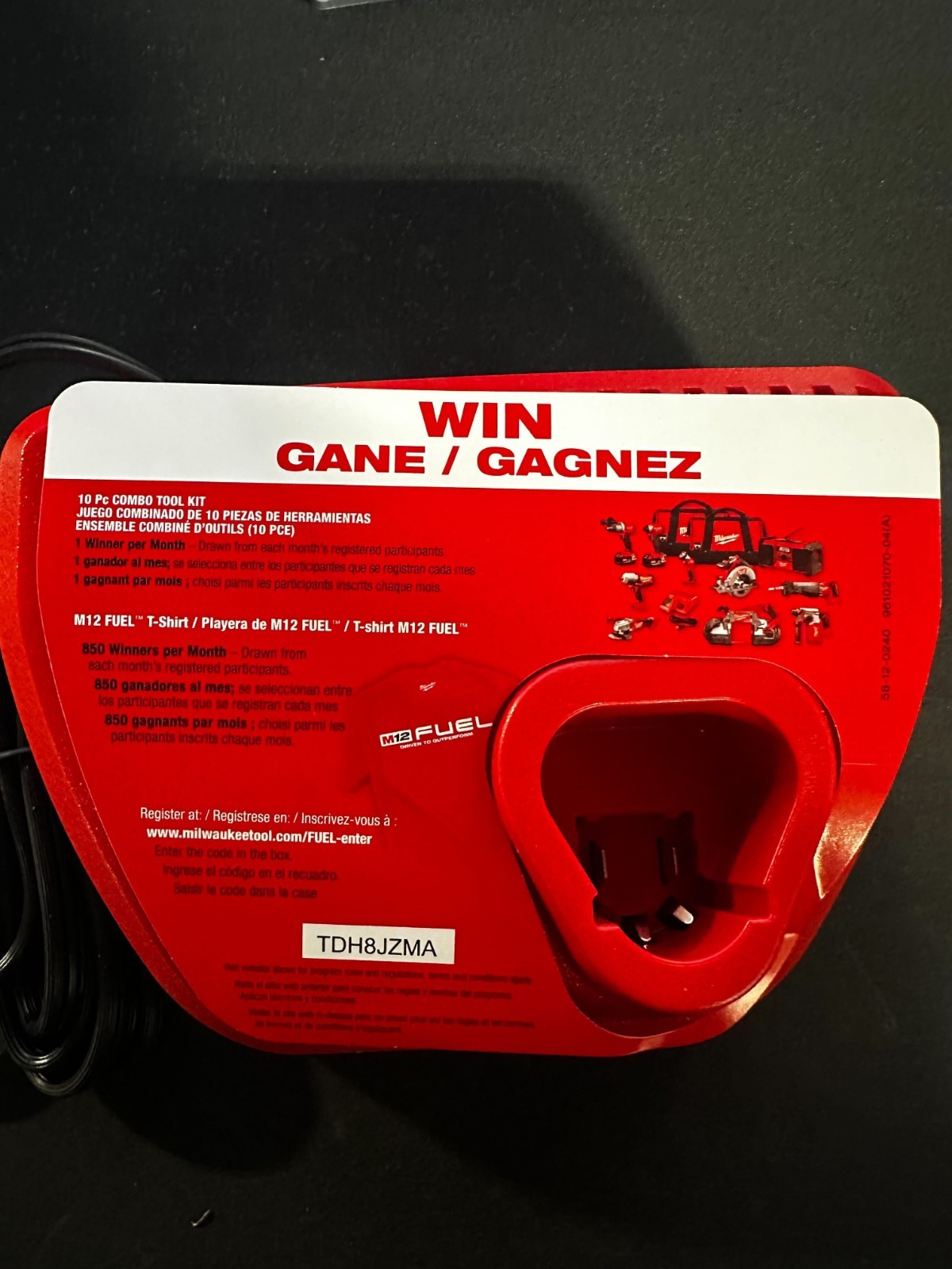 NEW Milwaukee Genuine 48-59-2401 M12 Lithium Ion 12 Volt Battery Charger w/LED