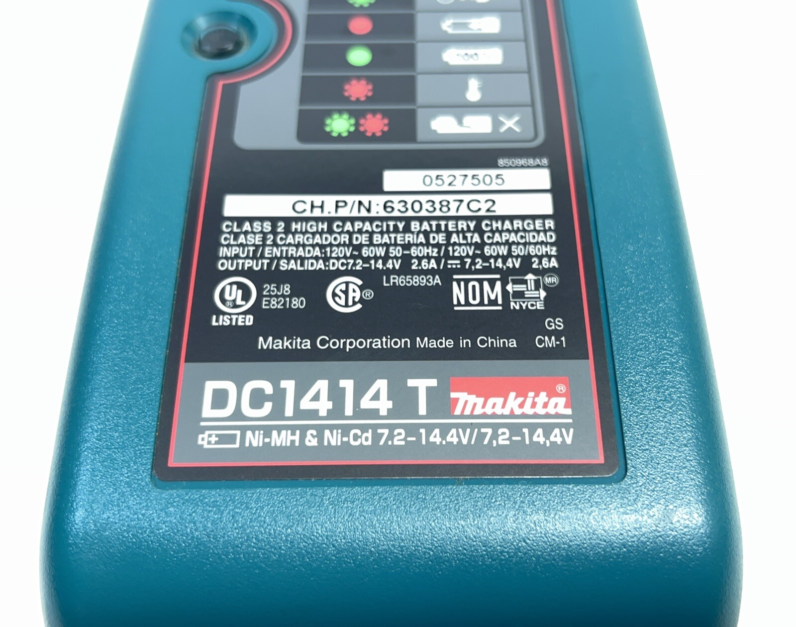 OEM Makita DC1414 T 7.2-14.4V Ni-MH Ni-Cd Tool Battery Charger