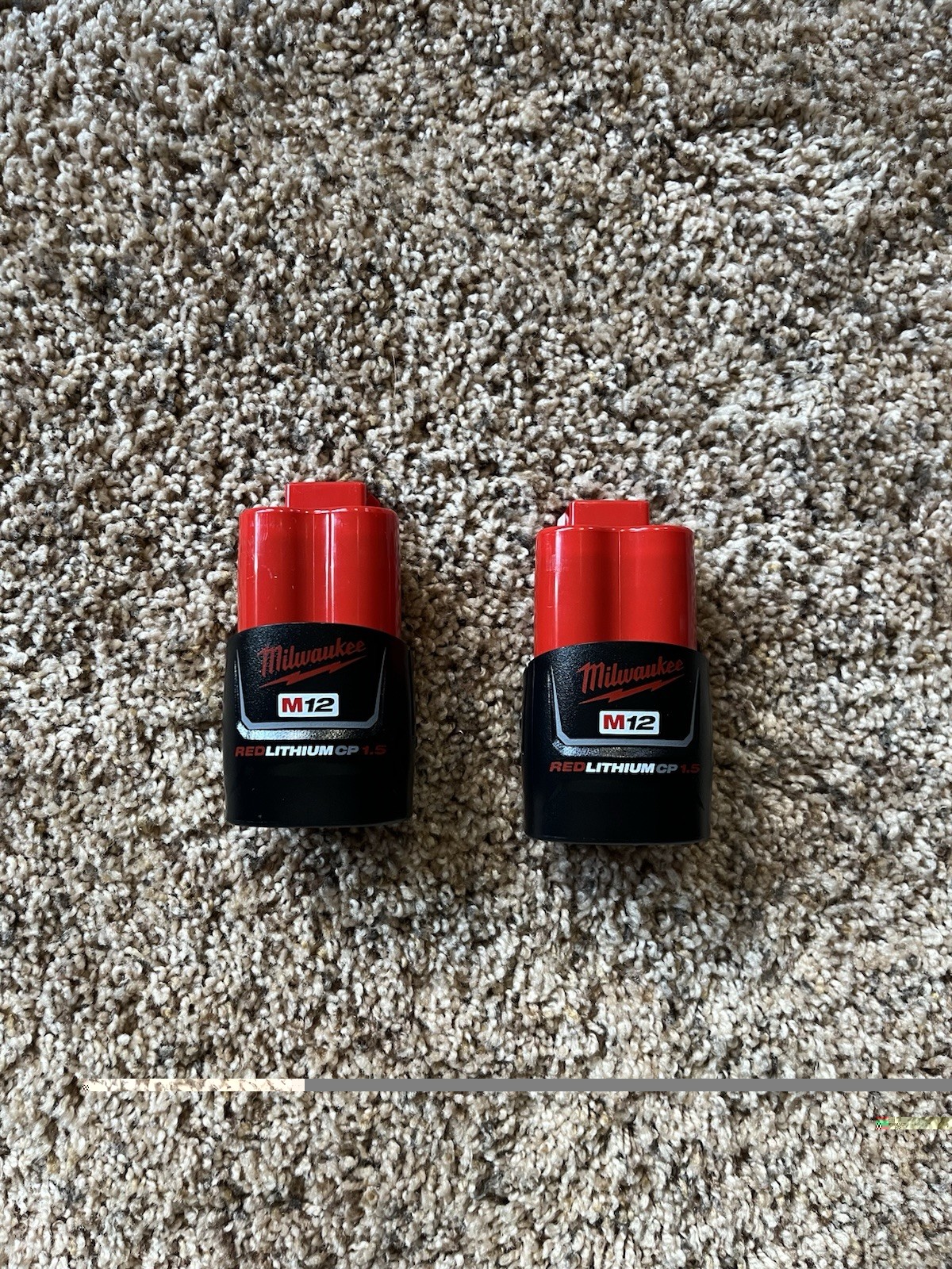 Milwaukee M12 Chargers w/ 2x 12V REDLITHIUM CP 1.5 AH Batteries & Carrying Case