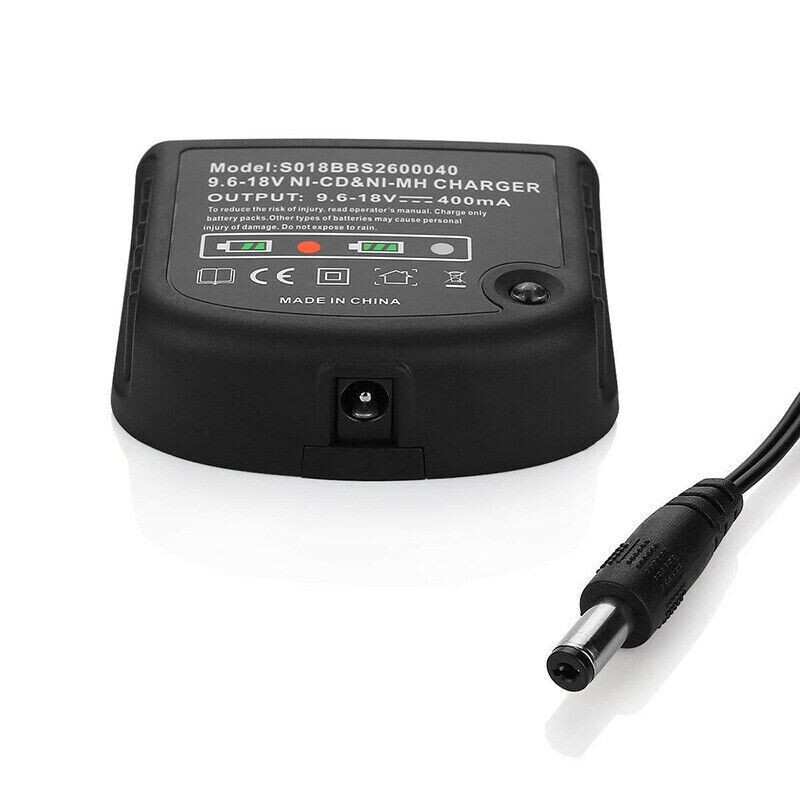 Battery Charger 18V for Black &Decker HPB18 HPB18-OPE 9.6V-18V NiCd NiMh Battery