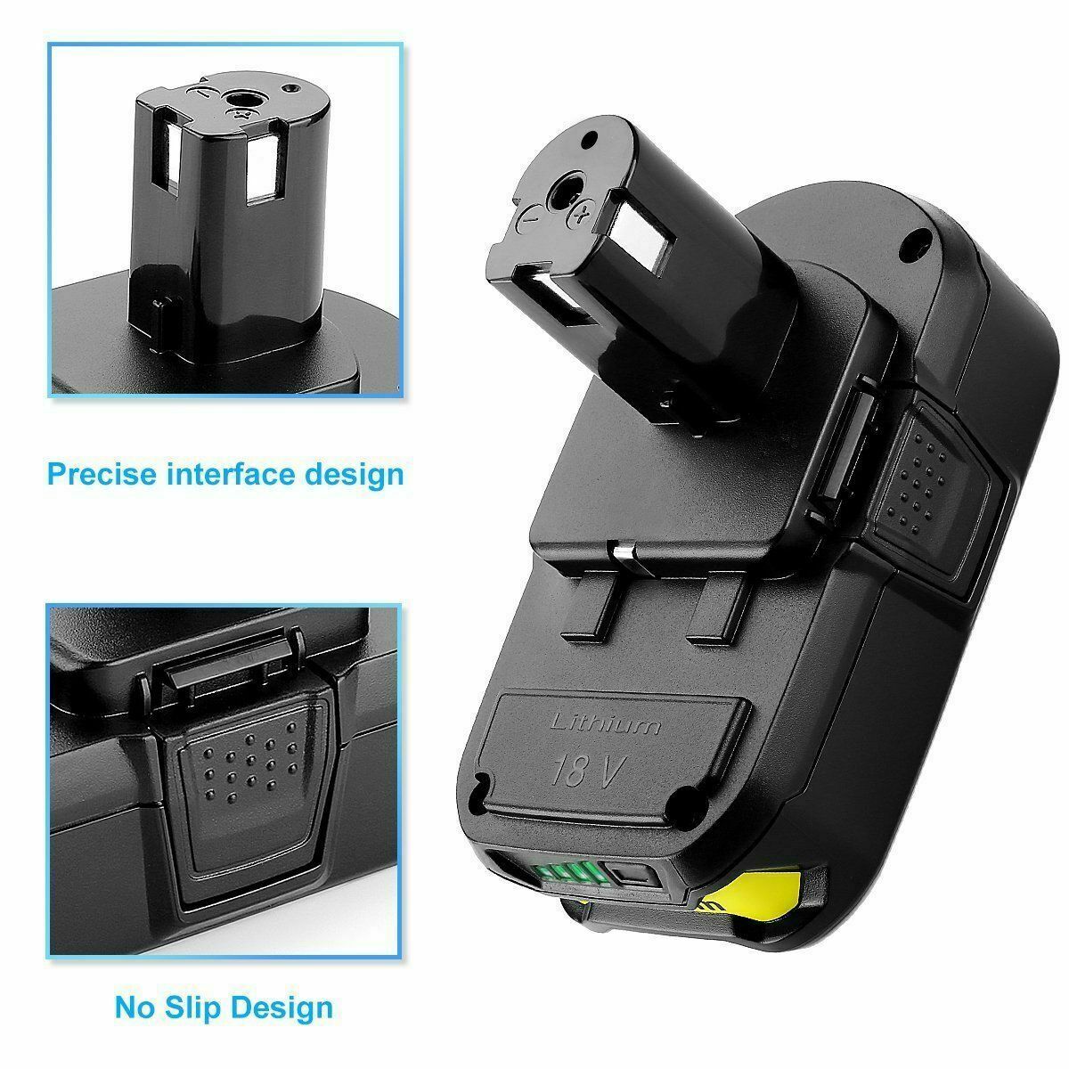 2Pack For RYOBI P108 18V One Plus High Capacity Battery 18 Volt Lithium-Ion New