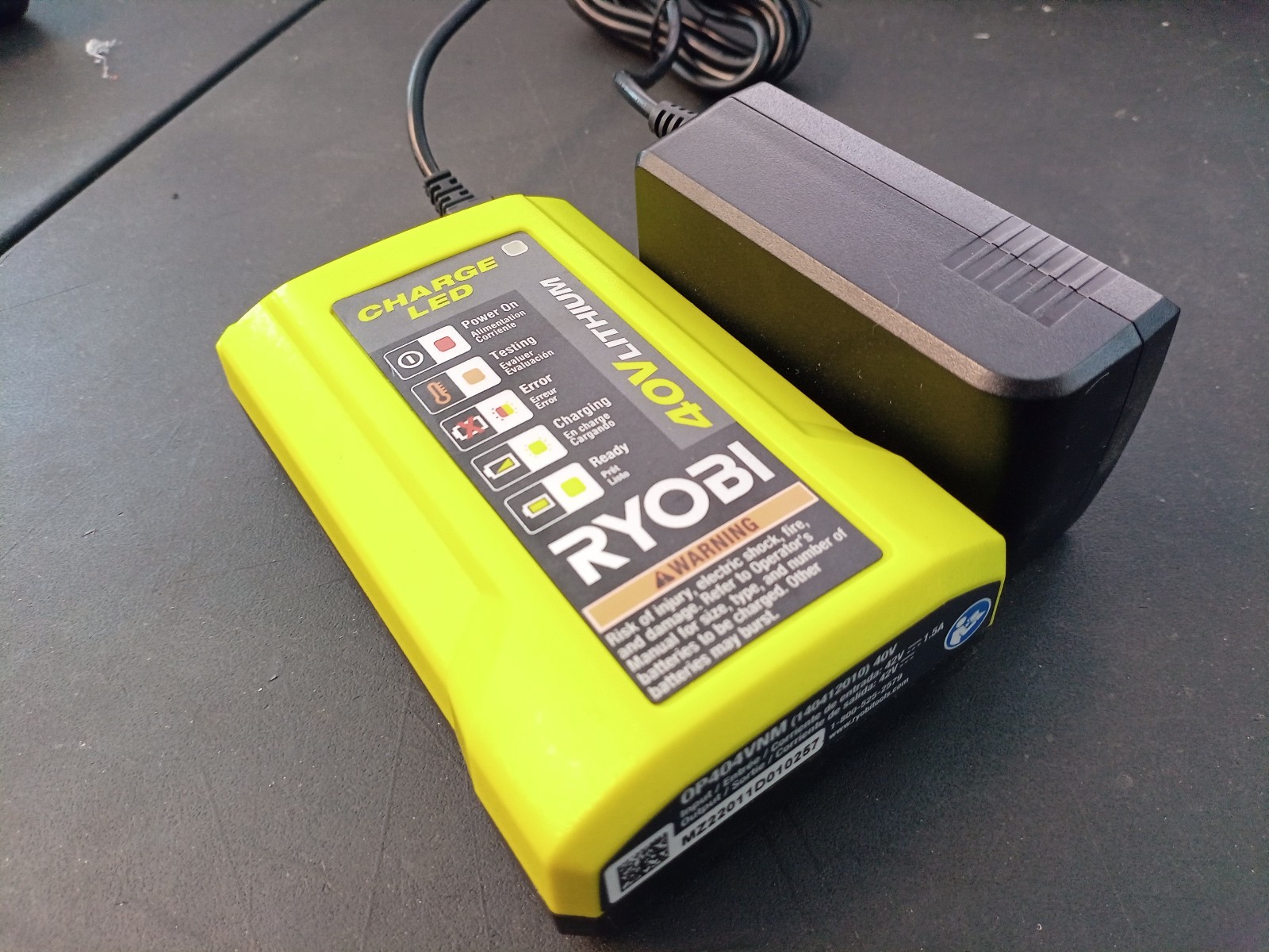 For Ryobi OP408VNM 40V Lithium-Ion Battery Rapid Charger OP406VNM 40-Volt NEW