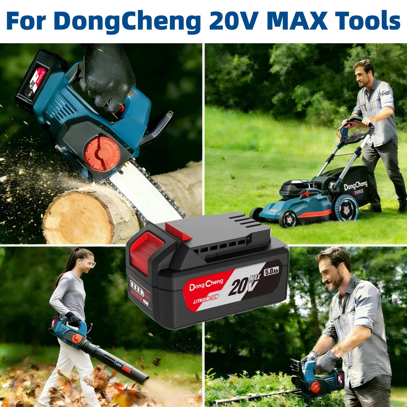 Dong Cheng 18V 20V Max 5.0Ah Lithum-Ion Battery Pack Power Tools Model Ffbl2050