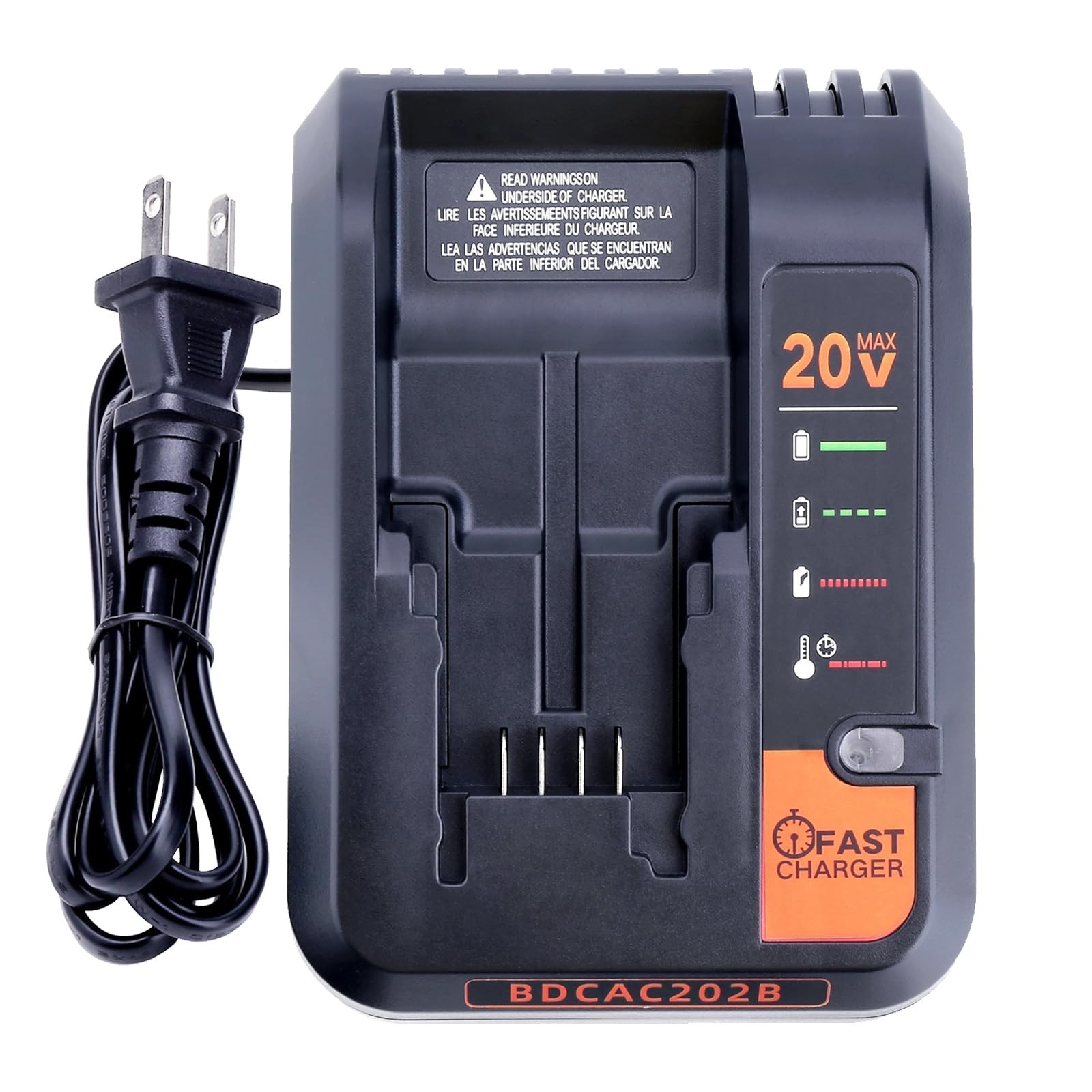 20V Fast Charger for 20V/12V Max Lithium Batteries, Compatible with Drill & Tool