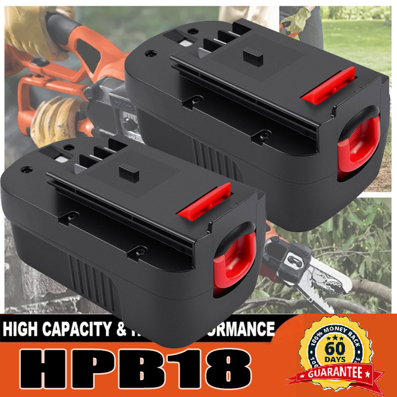 2 Pack 18V for Black and Decker HPB18 18 Volt 4.8 Ah Battery HPB18-OPE 244760-00