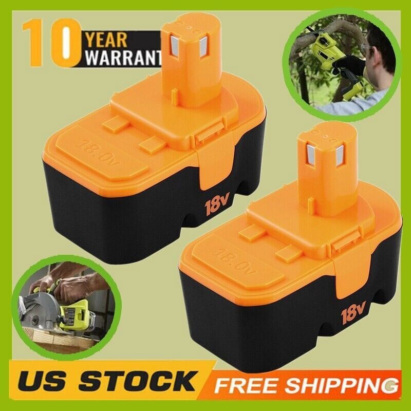 4.8Ah 18V For Ryobi ONE PLUS 4800mAh 18VOLT Battery P100 13022 ABP1801 Drill