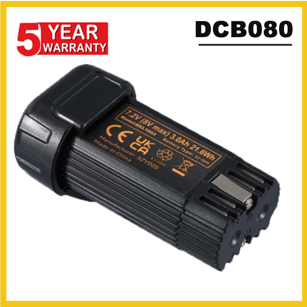 2Pack 8V Lithium Ion Battery for DCB080 DCF680N1 DW4390 DCF680N2 DCF680G2
