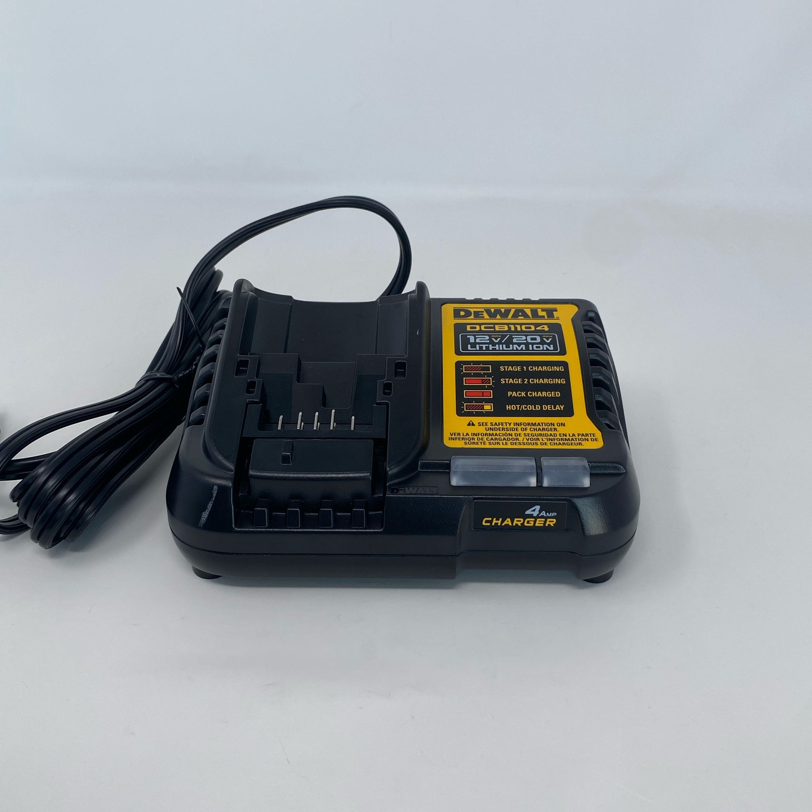 DEWALT DCB1104 12V/20V MAX 4A Battery Charger – Black