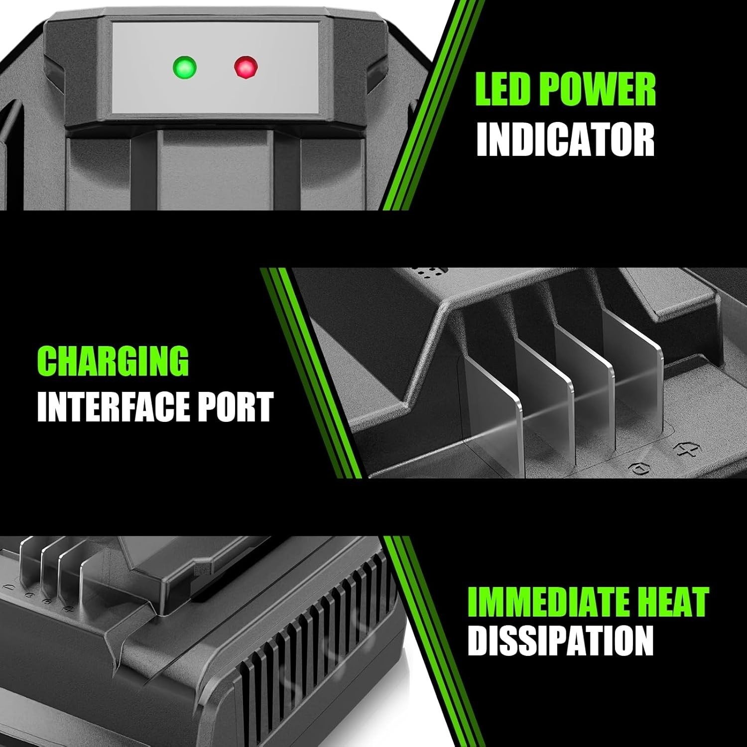 Reliable Fast Charging for EGO 56V Batteries – Compatible with Various Models