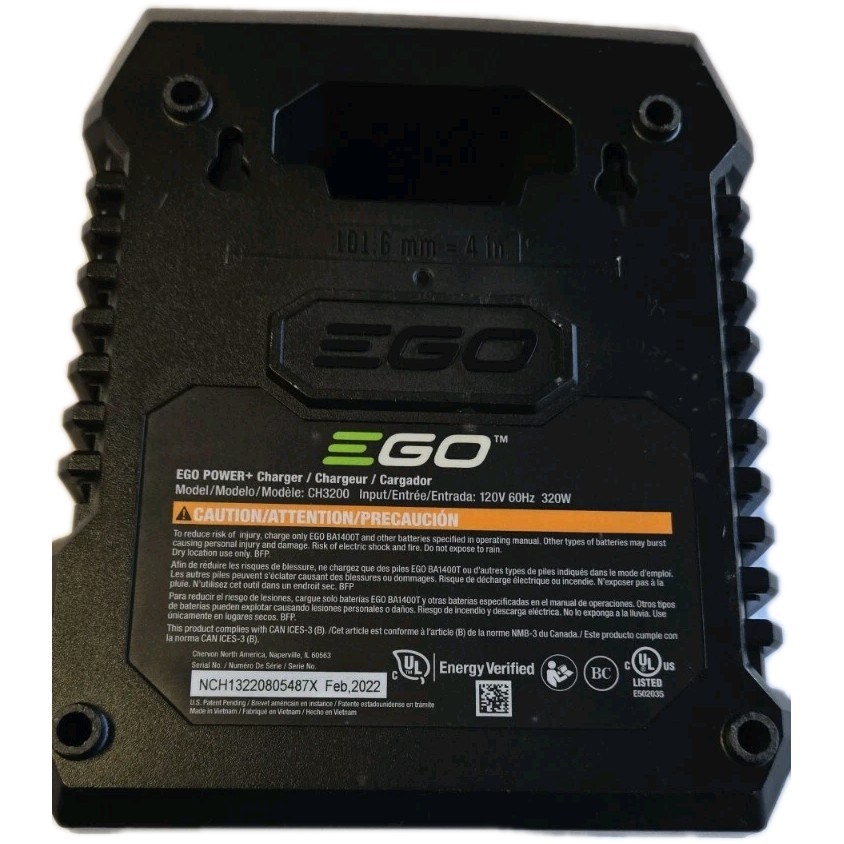 Original EGO Power+ CH3200 320W 56-Volt Lithium-ion Charger