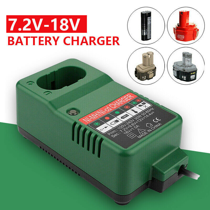 DC1804T PA18 Battery Drill Charger for Makita NiMH NiCd MT1008 7.2V-18V 230V