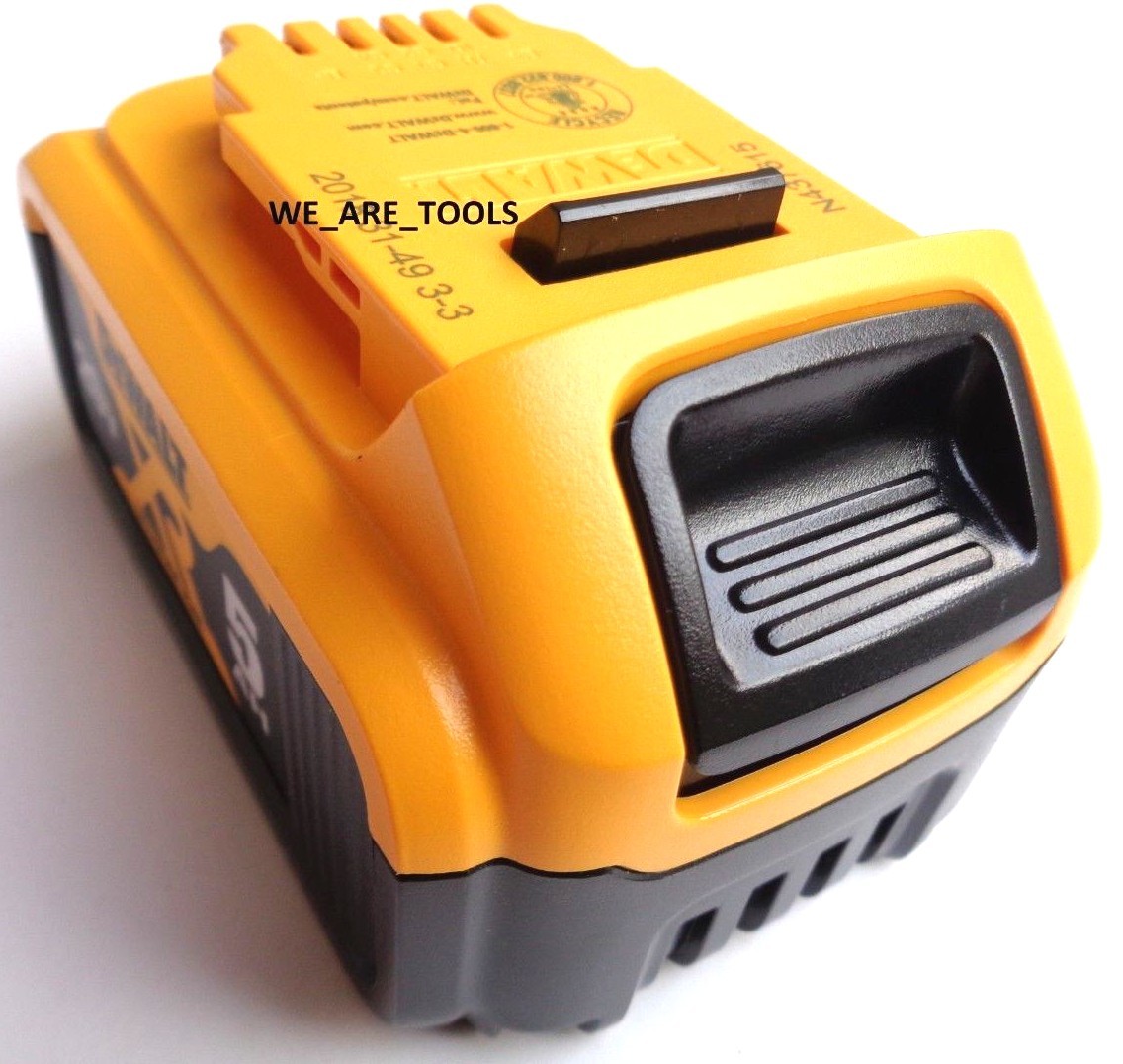 (2) Dewalt 20V DCB205 5.0 AH Batteries, (1) DCB115 Charger 20 Volt