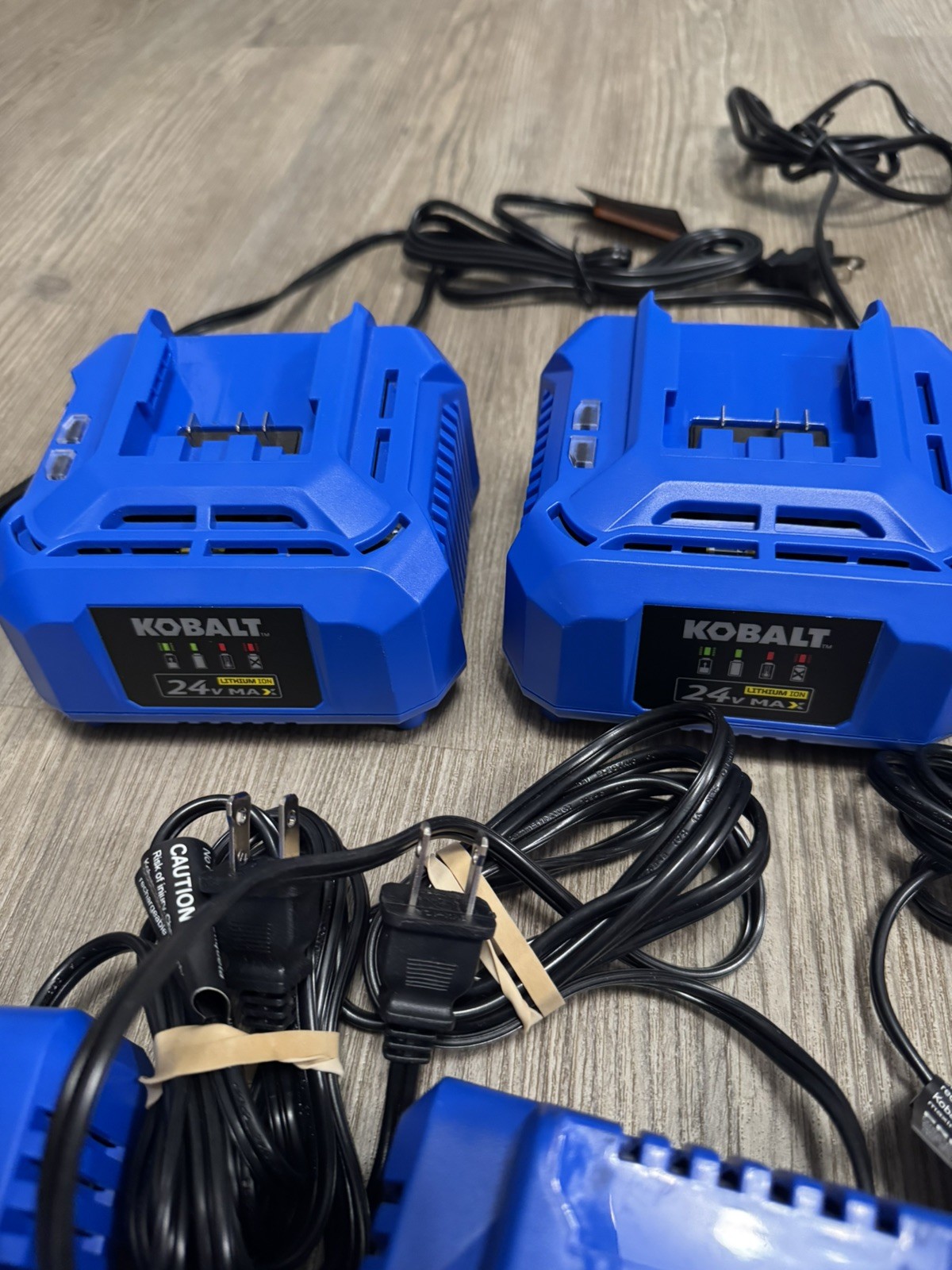 Kobalt 24V Max Power Tool Lithium Battery Charger Lot 8 Chargers No Batteries