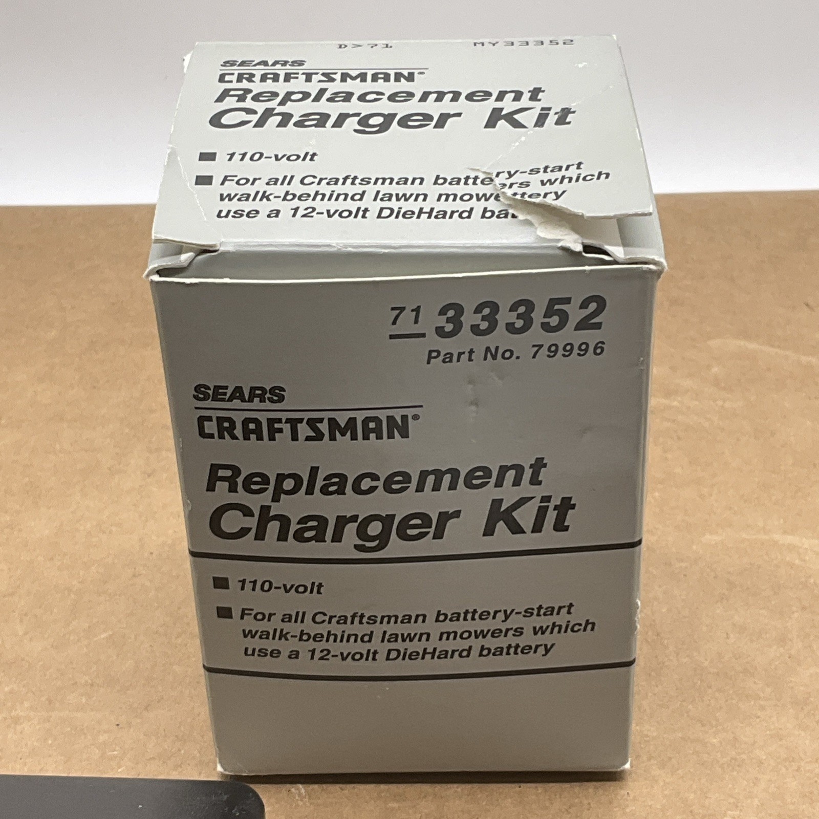 NOS Craftsman 71-33352 Battery Charger Plug DieHard 33352 Adapter 79996 Sears