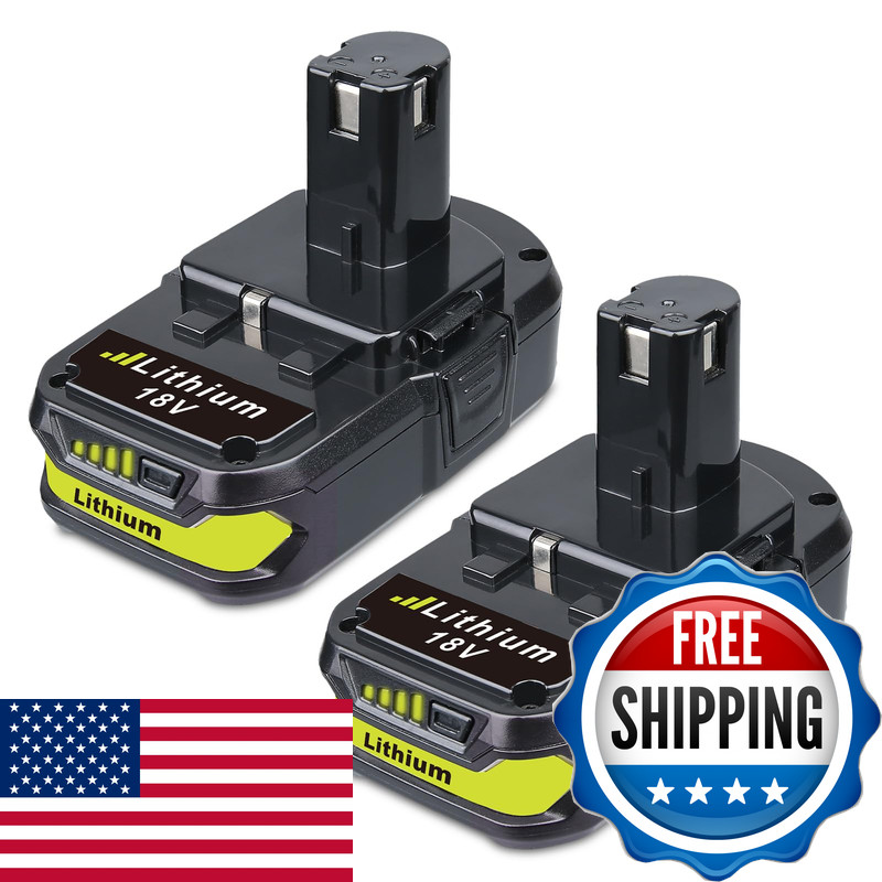 Vinida 2-Pack 3.6Ah Batteries Replacement For Ryobi 18V Battery P102 P103 P104
