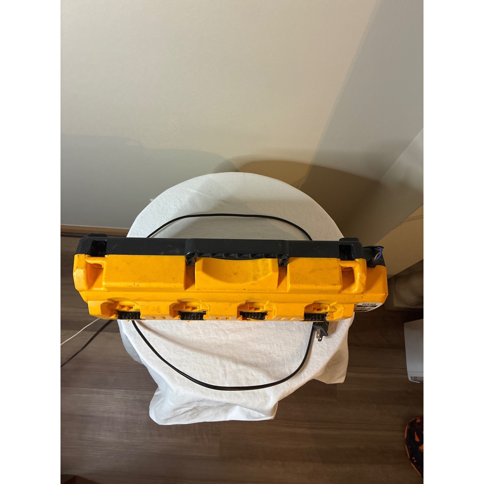DCB104 4-Port Rapid Battery Charger for 12V 20V Max Li-Ion Yellow Black