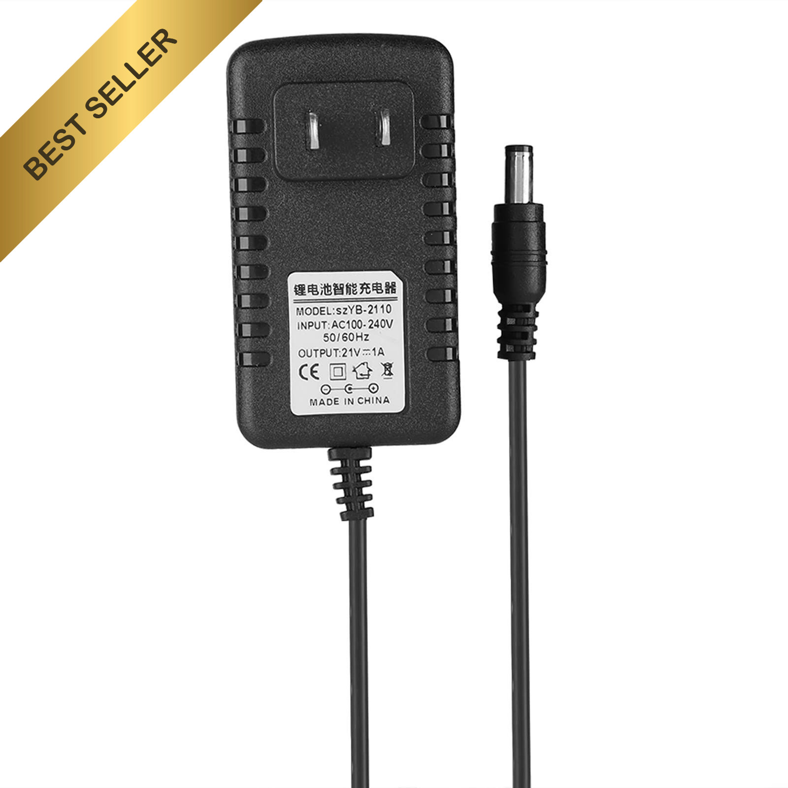 21V 1A Lithium Battery Charger Adapter For 18V 20V String Trimmer Tool US Plug