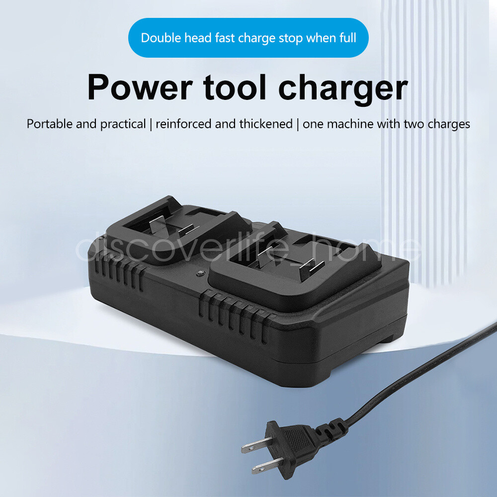 2 Slot For Makita Lithium-Ion Battery Charger 18V 21V Power Tool Rapid Charger